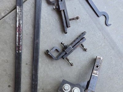 Trailer Hitch Weight Distribution System with Sway Control Bars and Ball Mount