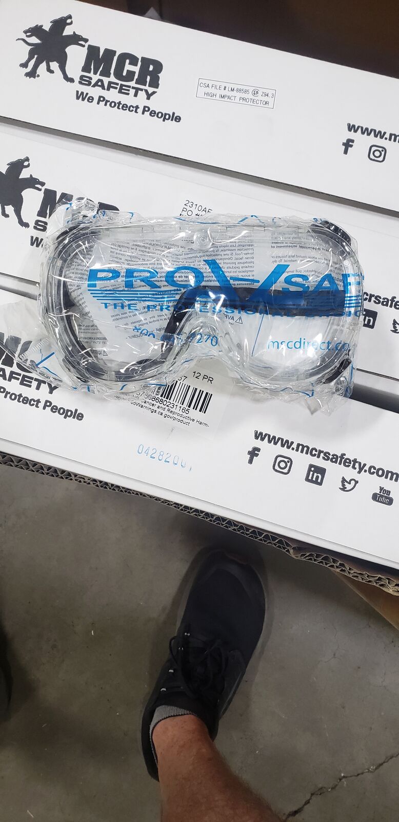 Safety Goggles Pro-Safe Polycarbonate Indi