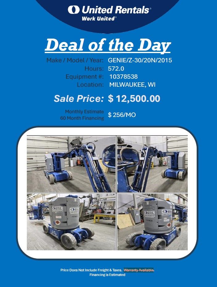 Boom Genie Z30/20N Ele boom 572 hrs 2015