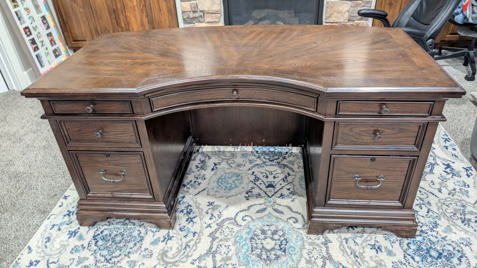 Aspenhome Executive Wood Desk
