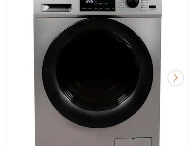 Magic Chef 2.7 cu. ft. Silver All-in-One Washer and Electric Ventless Dryer Combo - Front Load