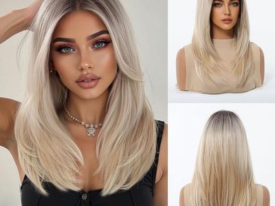 Blonde Wig with Dark Roots