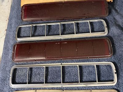 1968 Ford Mustang Shelby GT500 GT/CS NOS Taillight Lens & Bezel set