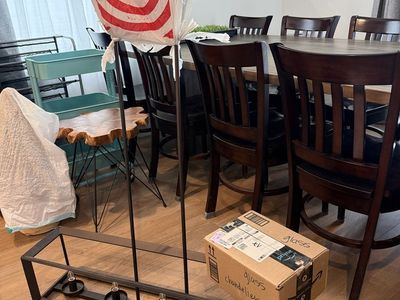 Unbranded Black Metal 5-Light Rectangular Chandelier Industrial Farmhouse Style