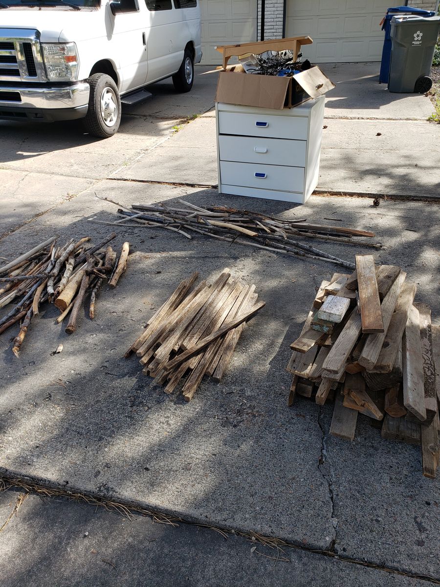 Free wood, dresser & stuff