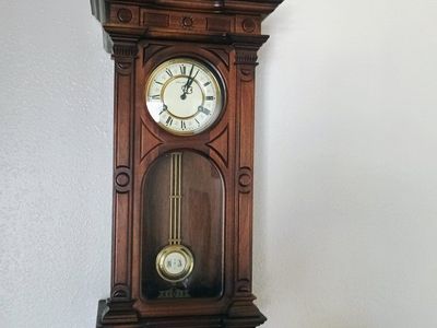 Vintage Wall Pendulum Clock with Chime