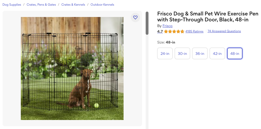Frisco Dog Pen