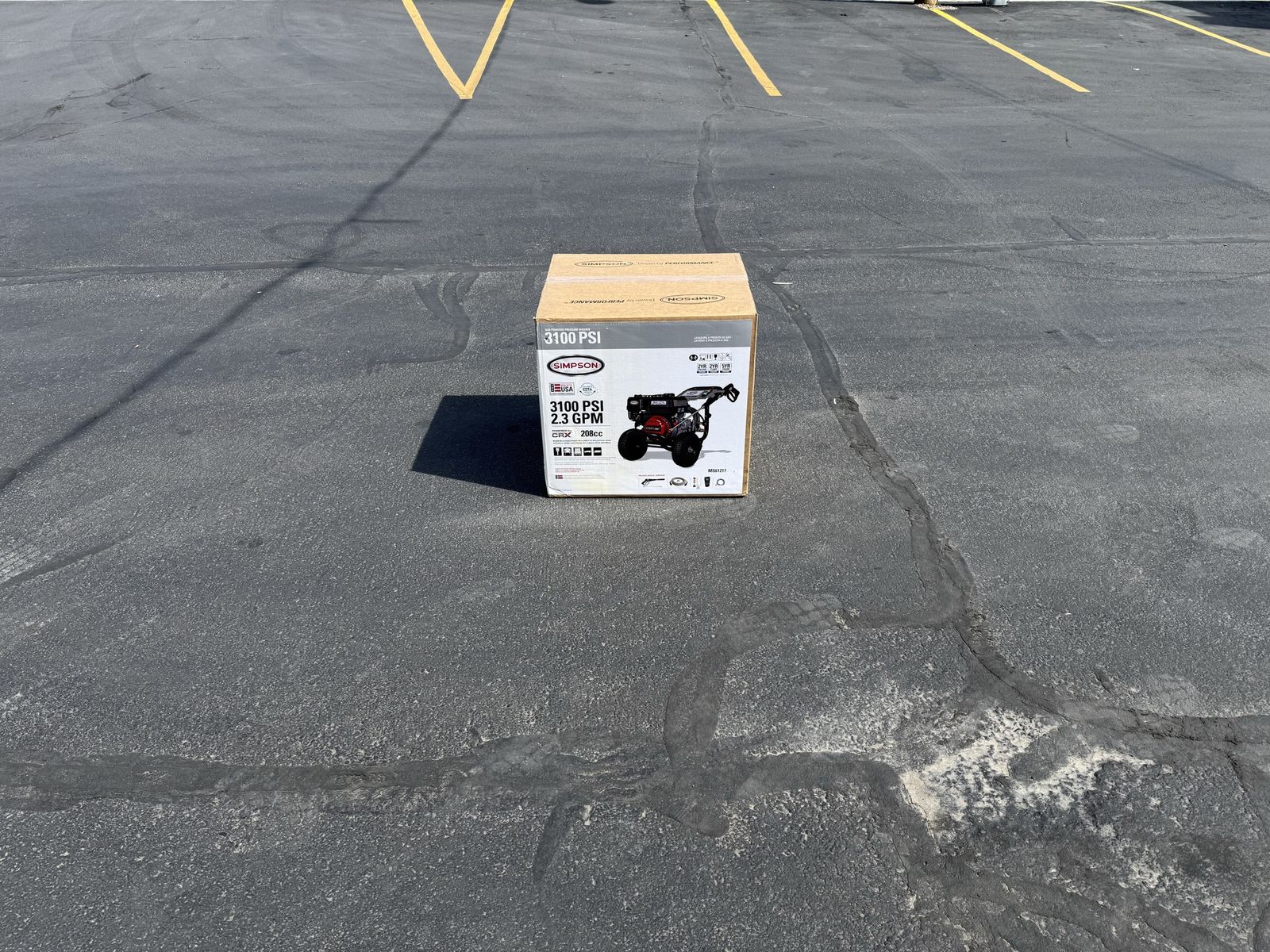 New SIMPSON 3,100 PSI 2.3 GPM Gas Pressure Washer