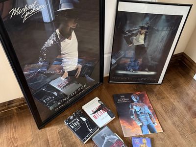 Michael Jackson collectors items! Posters $35 each, books $15 ea, Michael Jackson history book $100