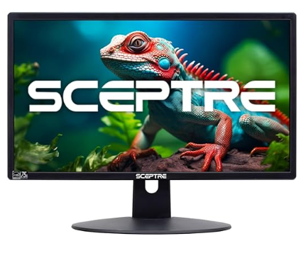 Sceptre 20” LED Monitor – 75Hz, HDMI/VGA, Built-In Speakers