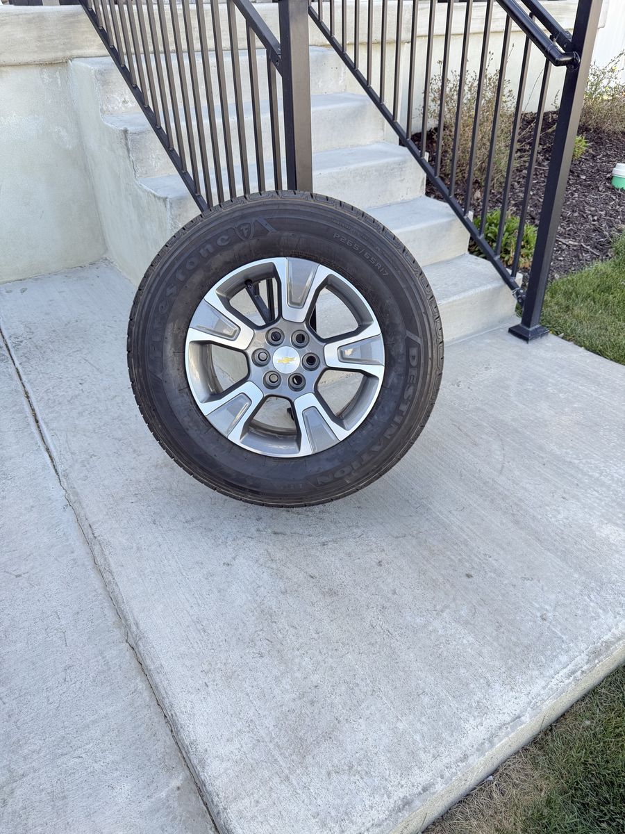 Chevy Colorado Rims and Tires 265/65R17 Firestone