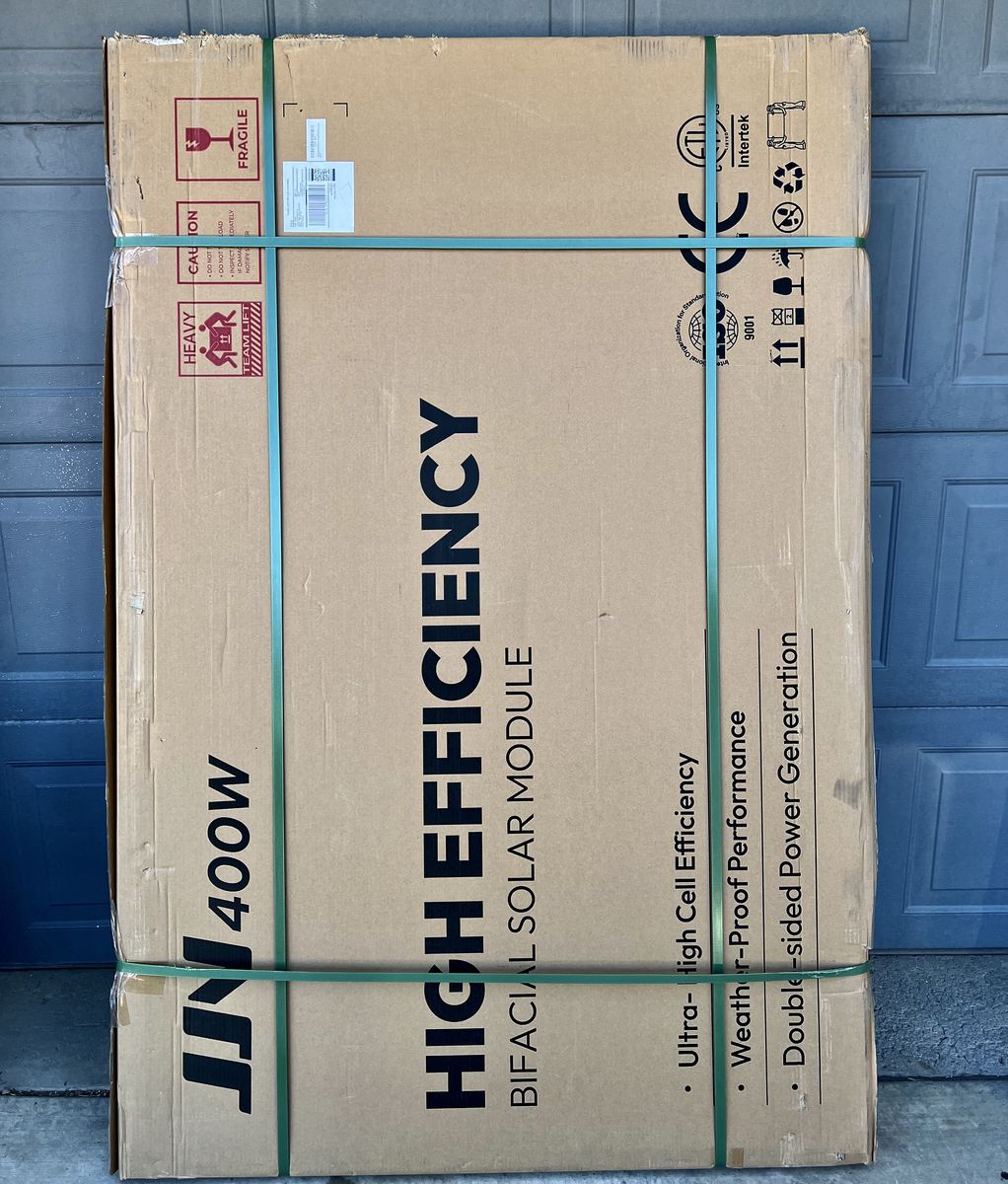 NEW Two JJN Bifacial 400 Watt Solar Panel, N-Type 16BB