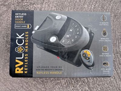 RVLock Keyless Entry Door Handle Right Hand - Wireless Lock/Unlock & Keypad for RV Trailers