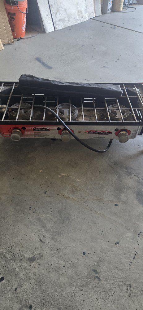 Camp Chef Sport Grill Big Gas Grill Three Burner Propane Stove BBQ Camping Cooking Station
