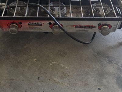 Camp Chef Sport Grill Big Gas Grill Three Burner Propane Stove BBQ Camping Cooking Station