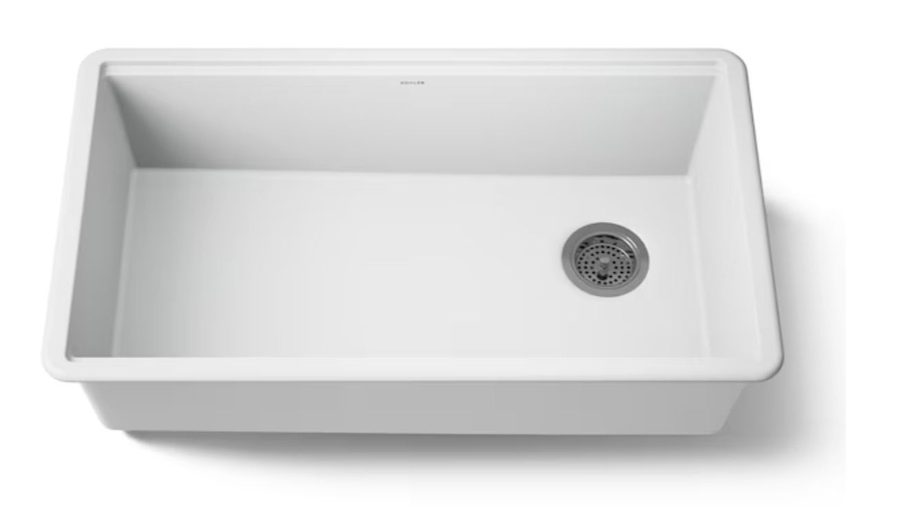 NEW KOHLER Billings Undermount 32.5 inch Composite Single Bowl Kitchen Sink