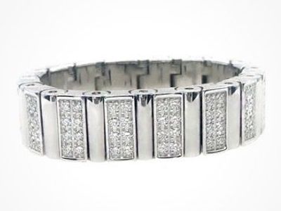 Omega 18k White Gold Diamond Ring