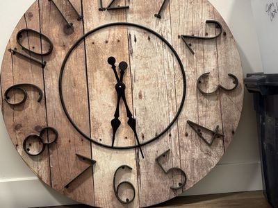 Large 32” farmhouse clock