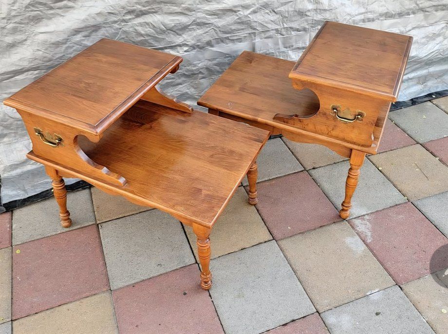Vintage Heywood-Wakefield "Old Colony" Solid Maple End Table