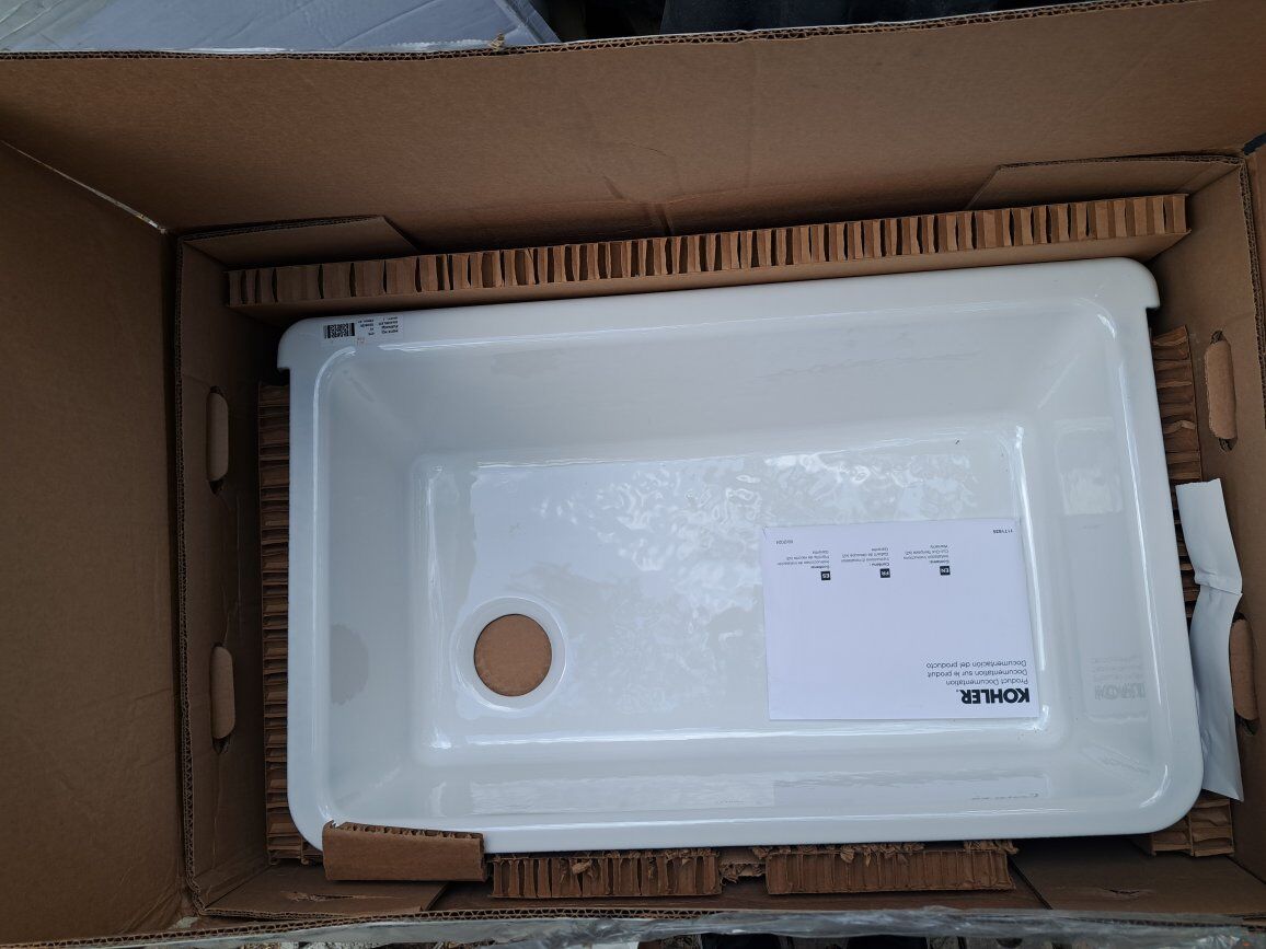 New cast-iron single sink