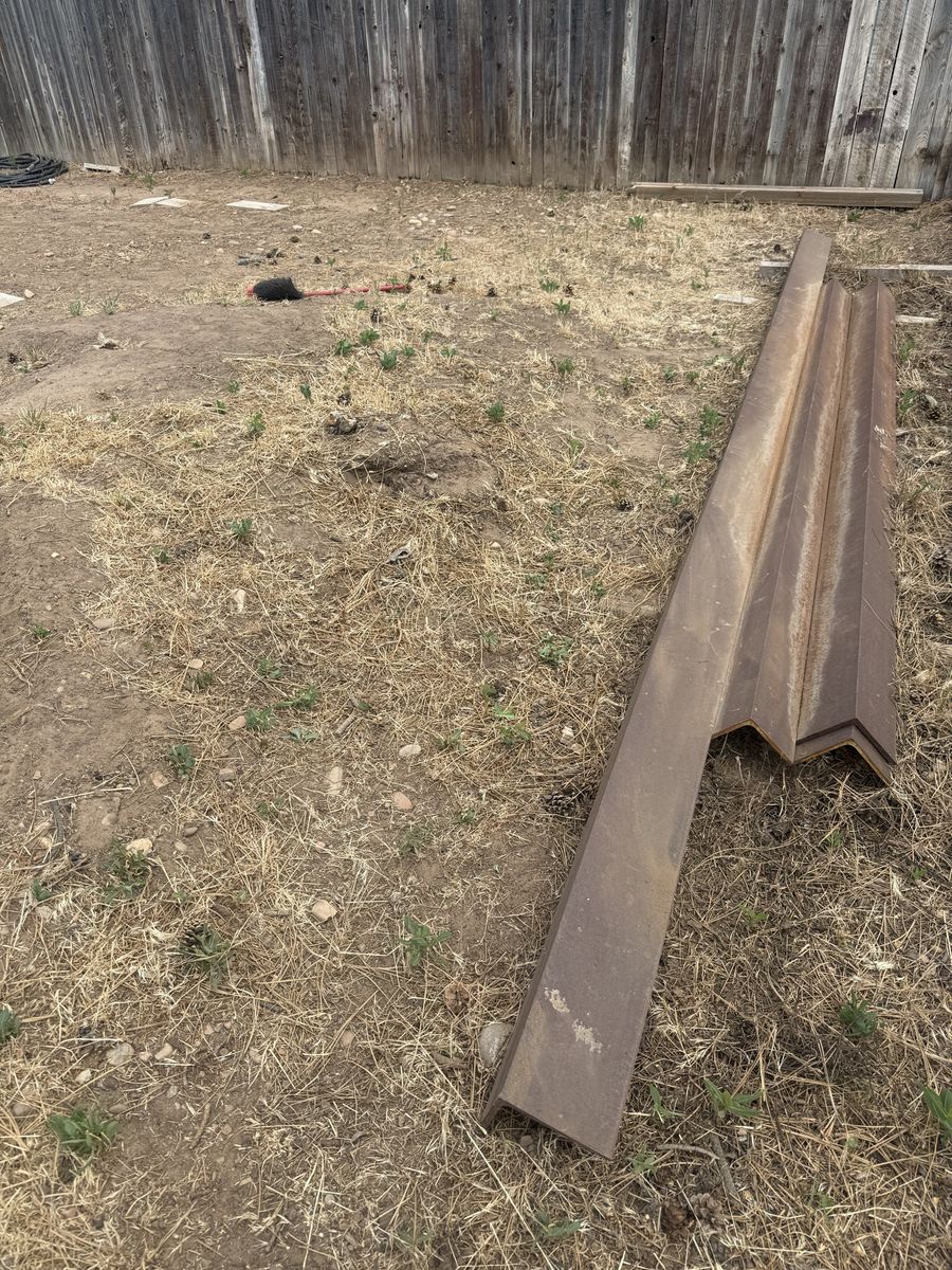 Heavy Duty Steel Angle Iron Beams - Metal Fabrication Scrap / Material