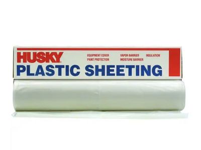 20 ft. x 100 ft. Clear 3 mil Plastic Sheeting