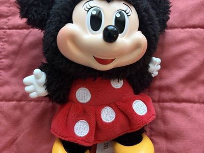 Pop Mart Disney Mickey Family Blind Box Minnie Mouse Fluffy Plush Doll Figure Toy