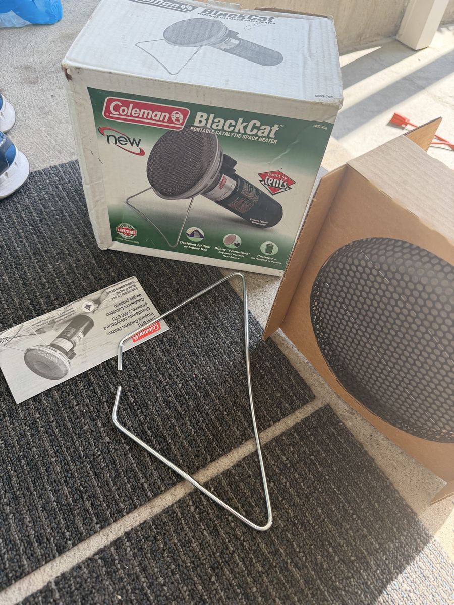 Coleman BlackCat Portable Catalytic Space Heater - Silent Flameless Propane Tent Heater