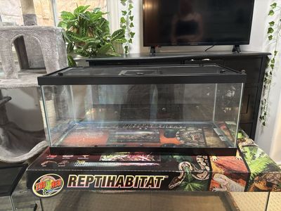 Zoo Med ReptiHabitat 10 Gallon Reptile Tank/Terrarium with Screen Top