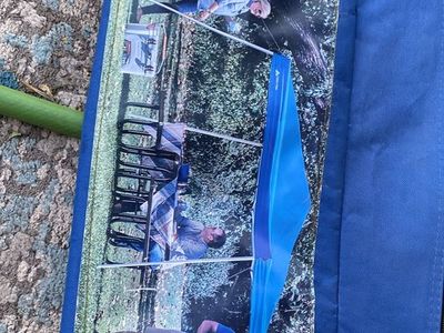 New. Ozark Trail 10x10 Instant Slant Leg Canopy Blue 50+ UV