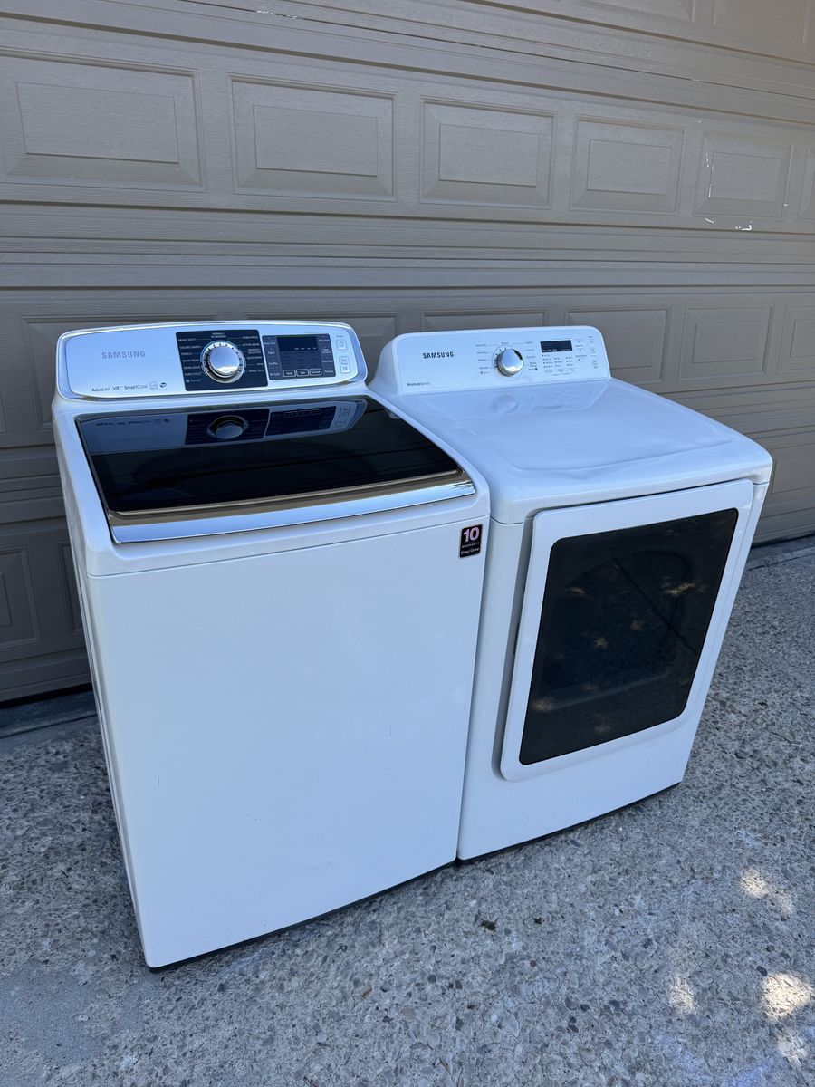 Samsung smart care washer and electric dryer