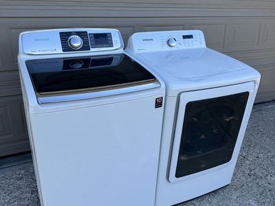Samsung smart care washer and electric dryer