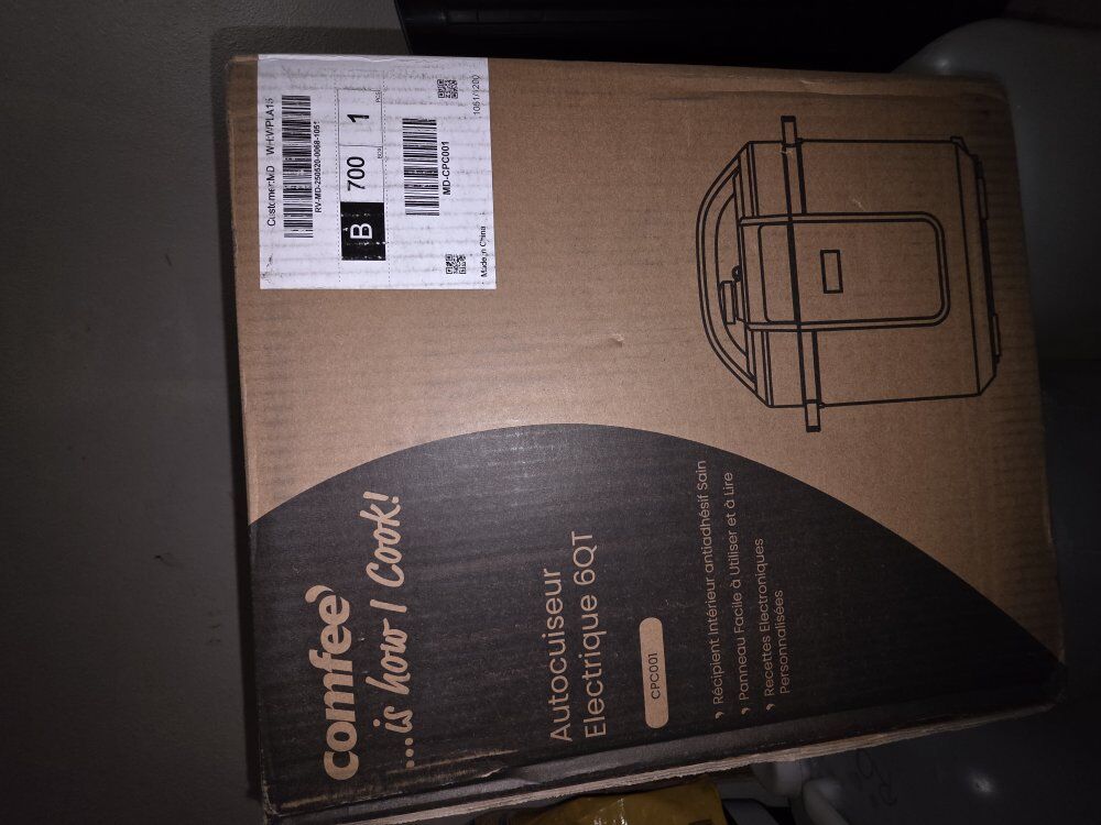 COMFEE’ Pressure Cooker 6 Quart