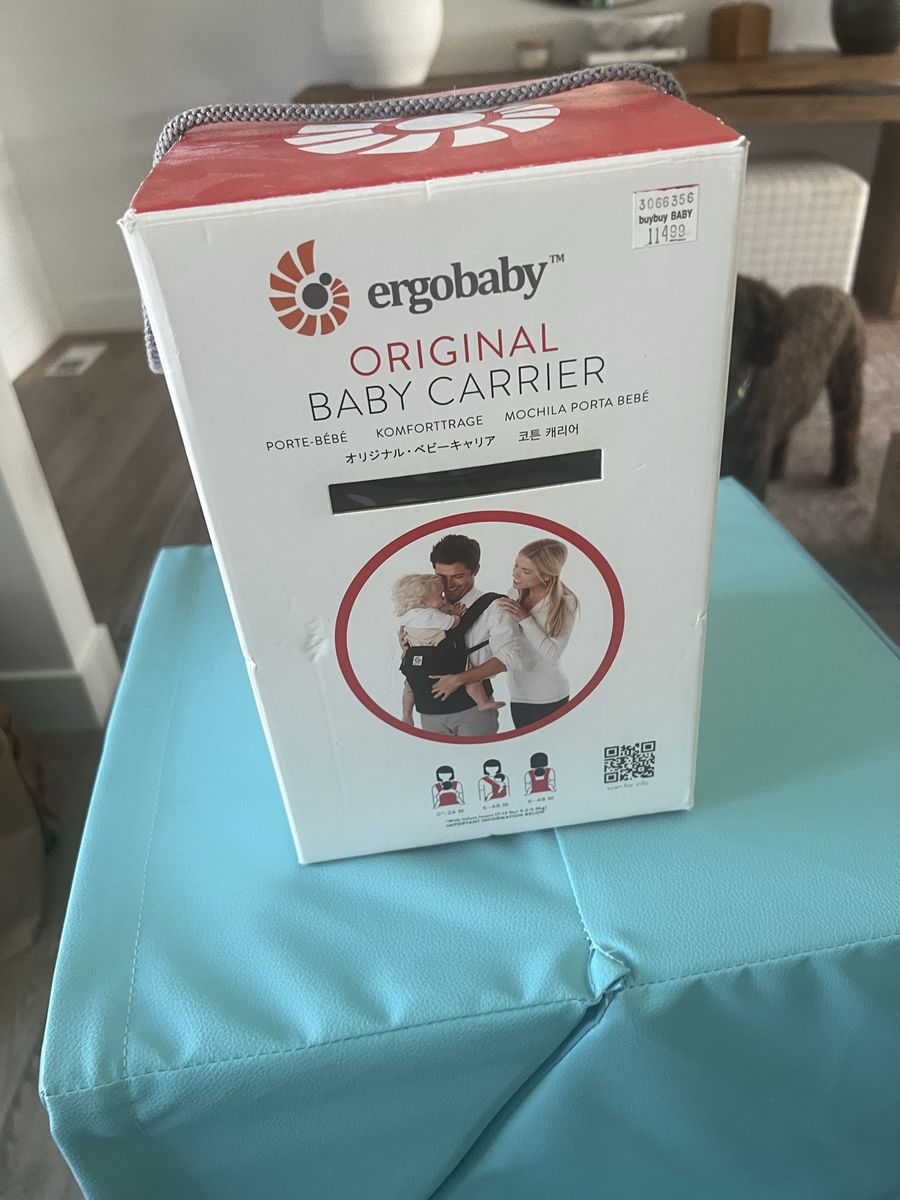 Ergobaby Original Baby Carrier - Black, Ergonomic Comfort for Infants & Toddlers (0-48M)