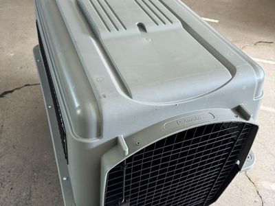 Petmate XL Vari Ultra Plastic Dog Kennel Pet Crate Gray