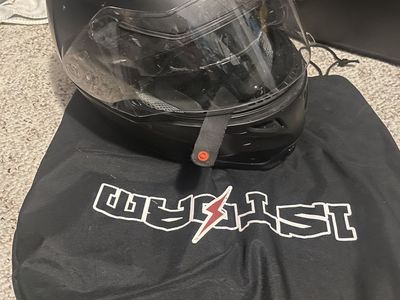 HJC Black Full-Face Motorcycle Helmet - Visor Included