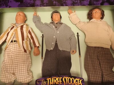 The Three Stooges Collectors Edition Three Little Beers 12" Figures Hasbro 1997