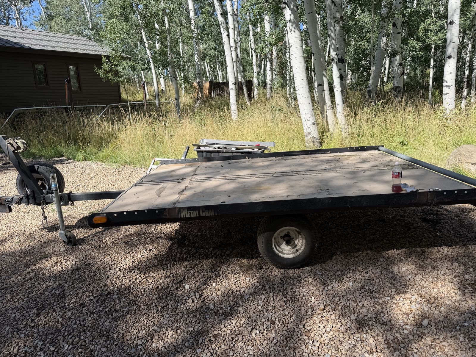 Two place snowmobile trailer
