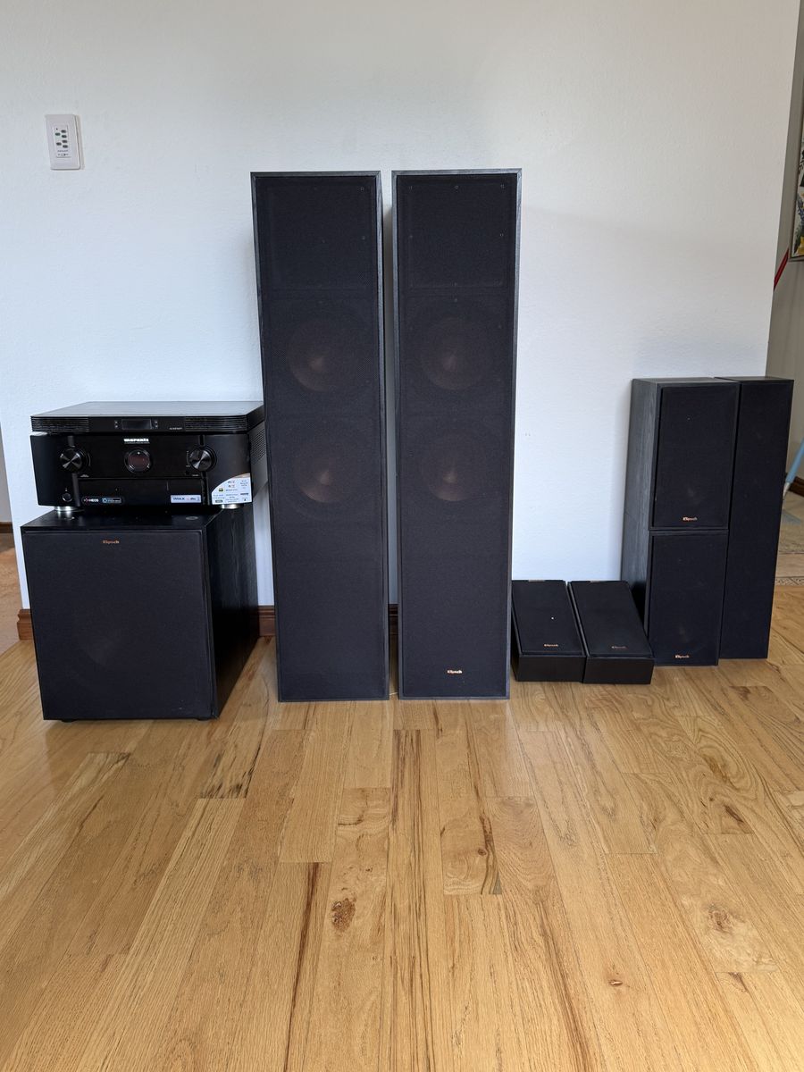Marantz SR6013 Receiver and Klipsch Surround Sound Speaker System