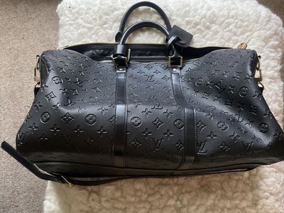 Louis Vuitton Black Duffel Bag