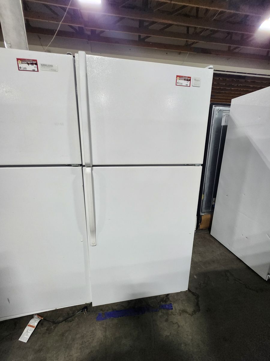 Whirlpool White Top Freezer Refrigerator