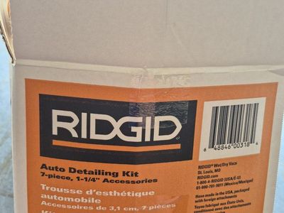 RIDGID VT2534 Auto Detailing Kit 7-Piece 1-1/4 In Vacuum Accessories