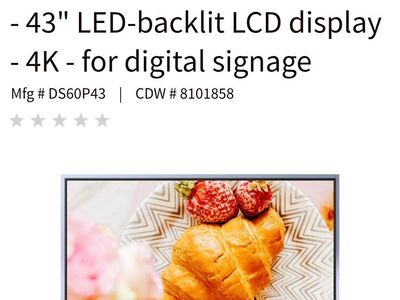 MOKA DS60P43 DS60P Series - 43" LED-backlit LCD di