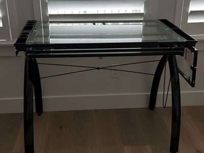 Glass drafting table