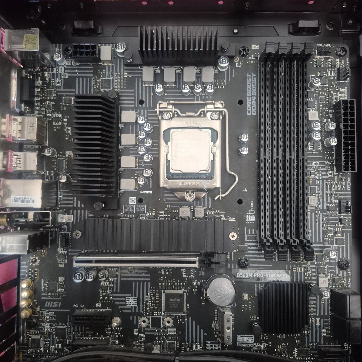 msi b560m pro-vdh wifi motherboard