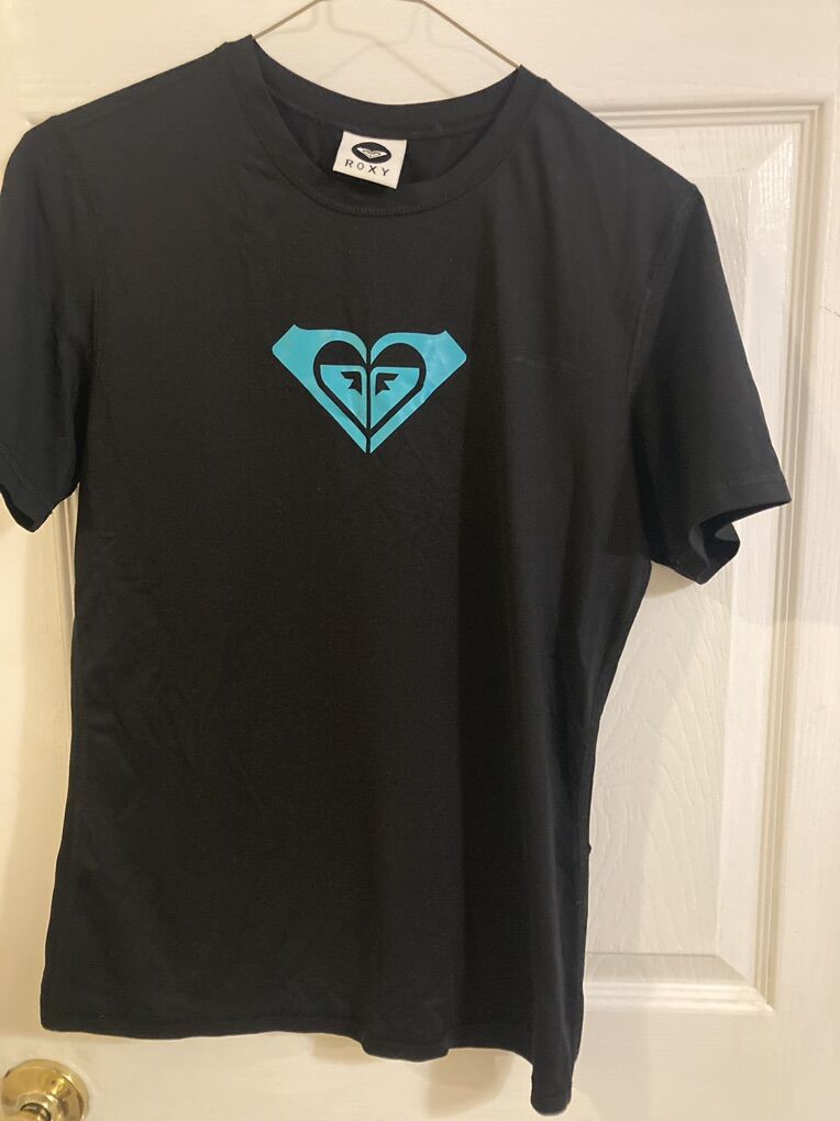 Roxy Black Swim Shirt Small Medium