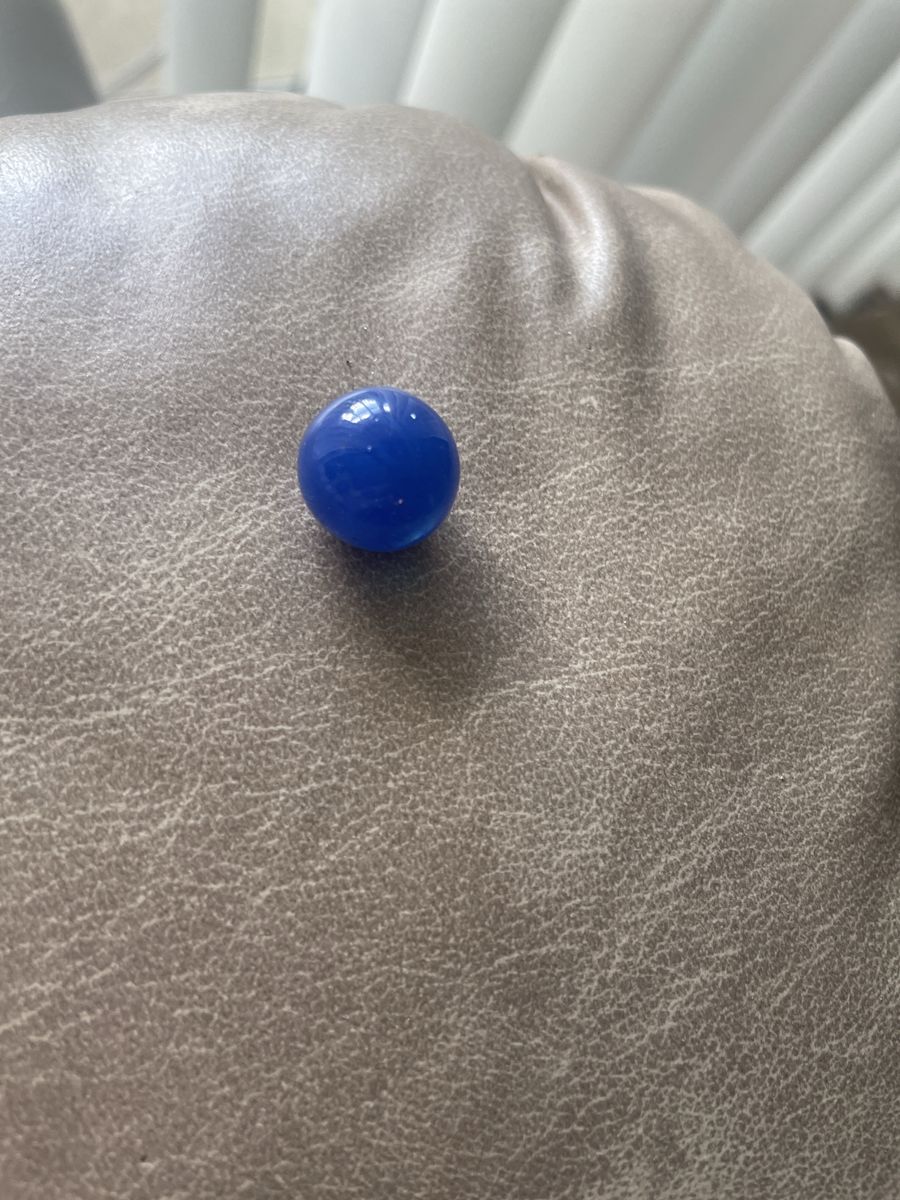 Blue Cobalt Glass Antique Marble
