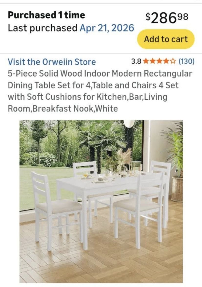 Dinette Table and chairs