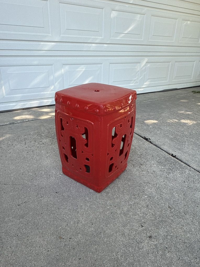 Oriental Ceramic Garden Stool, Plant Stand, Table,