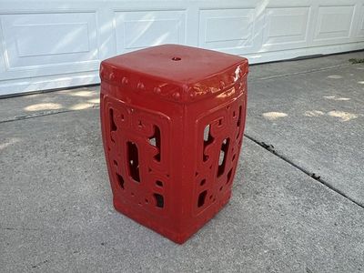 Oriental Ceramic Garden Stool, Plant Stand, Table,